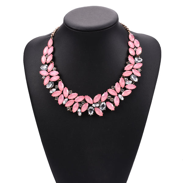 Gem Drop Statement Necklace