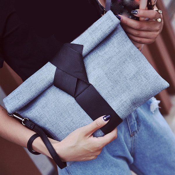 Cross Knot Envelope Handbag