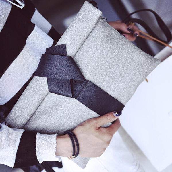 Cross Knot Envelope Handbag