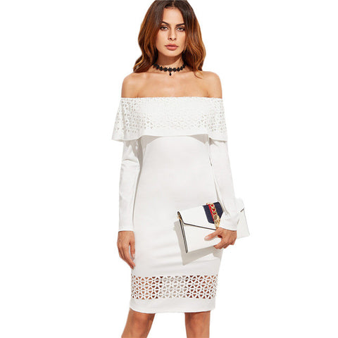 Ruffle Eyelet Dress