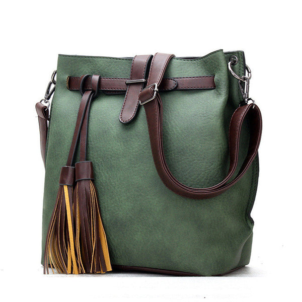 Leather Tassel Handbage