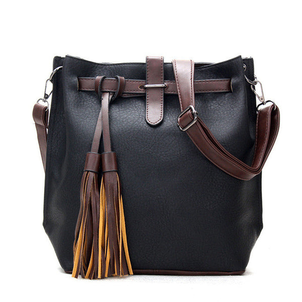 Leather Tassel Handbage