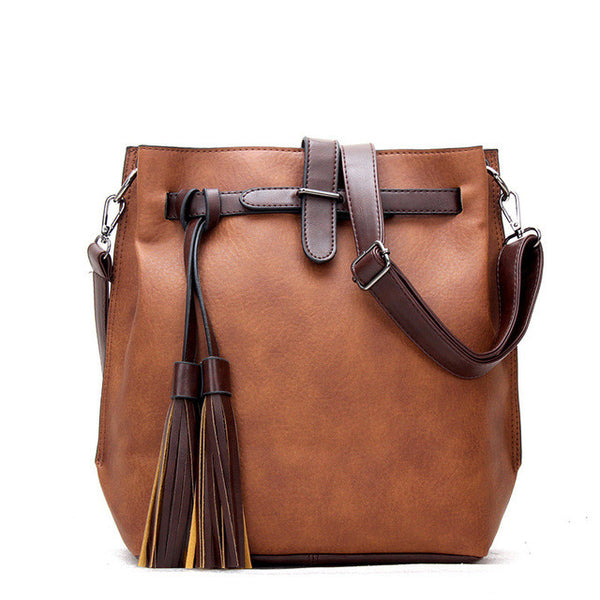 Leather Tassel Handbage