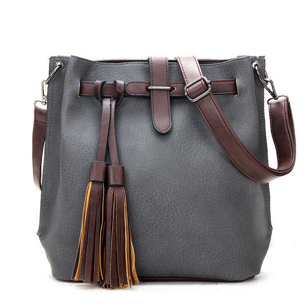 Leather Tassel Handbage