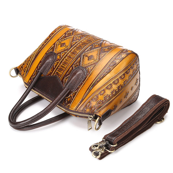 Tribal Vintage Leather Handbag