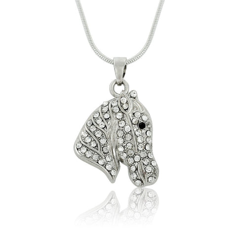 CZ Horse  Necklace