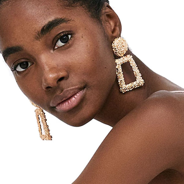 Bey Gold Drop Earrings