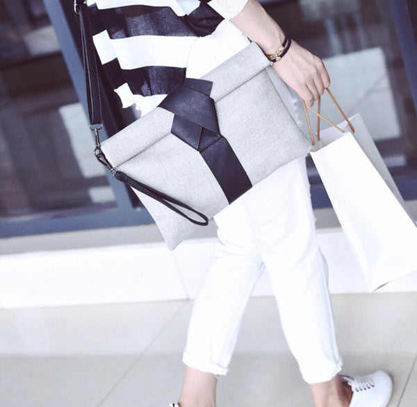 Cross Knot Envelope Handbag