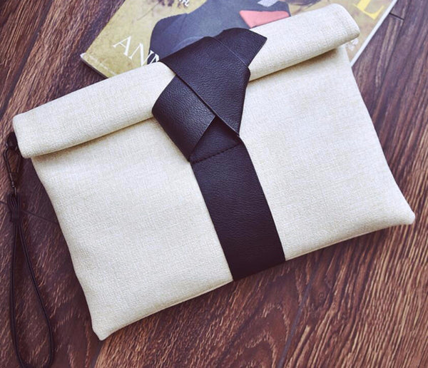 Cross Knot Envelope Handbag