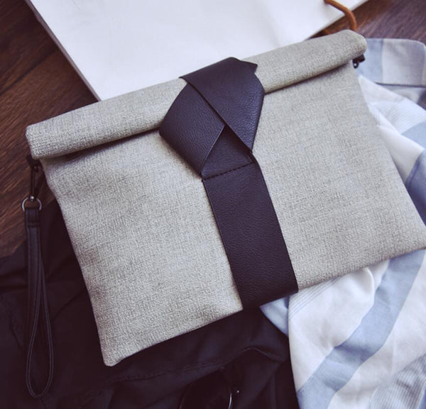 Cross Knot Envelope Handbag