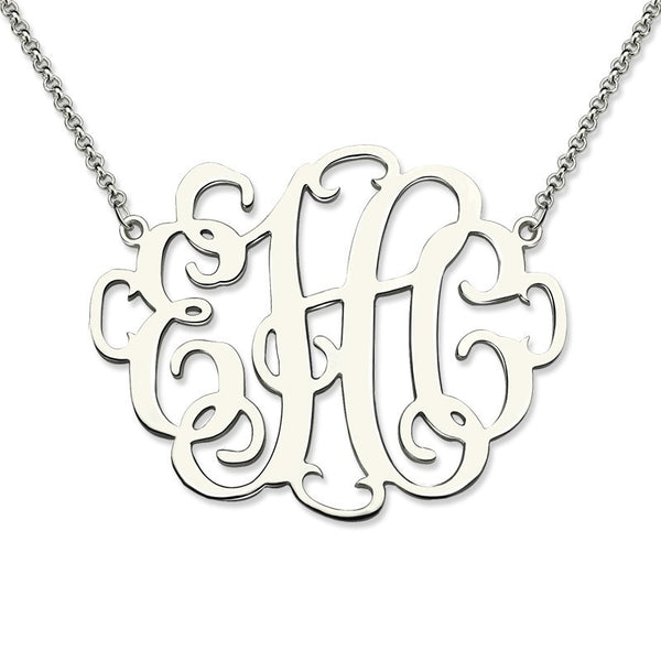 Femmi Halo Monogram Necklace- NEW Design!