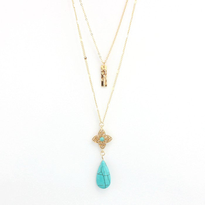 Water Drop Layer Necklace