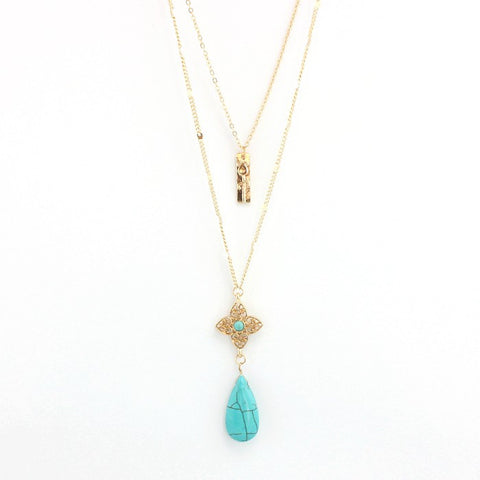 Water Drop Layer Necklace