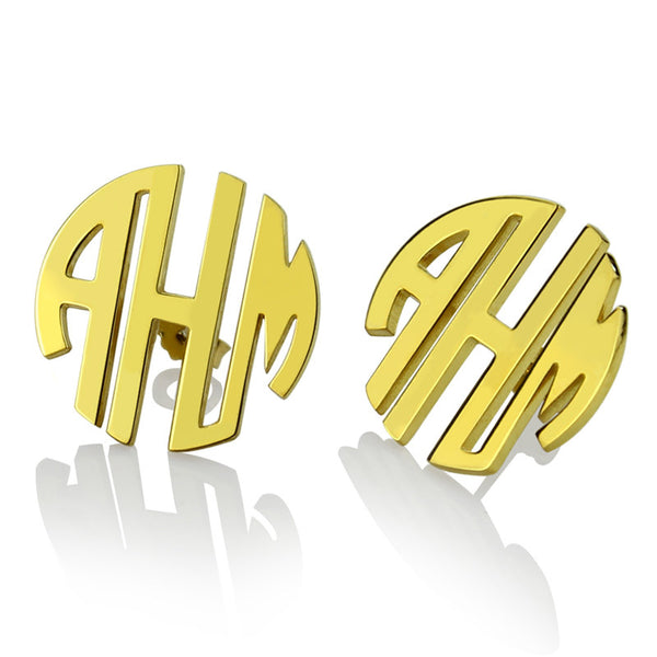 Femmi Blocked Monogram Earrings