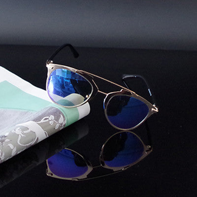 Fan Flare Mirrored Sunglasses -