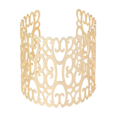 Hollow Out Wide Cuff Bracelet