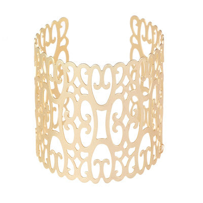 Hollow Out Wide Cuff Bracelet