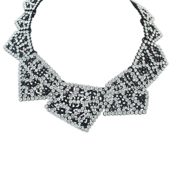 Geo Studded M Necklace