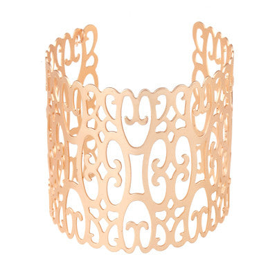 Hollow Out Wide Cuff Bracelet