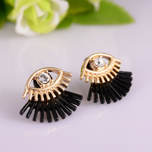 CZ Eye Ear Jackets Stud Earrings
