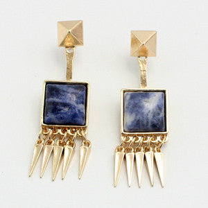 Boho Quartz Ear Jacket Earrings