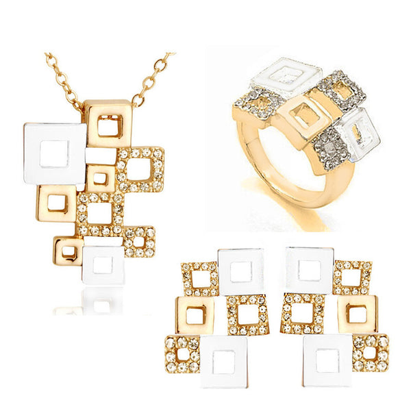 G Checkered Jewelry Set