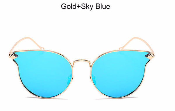 Cat Eye Mirror Sunglasses