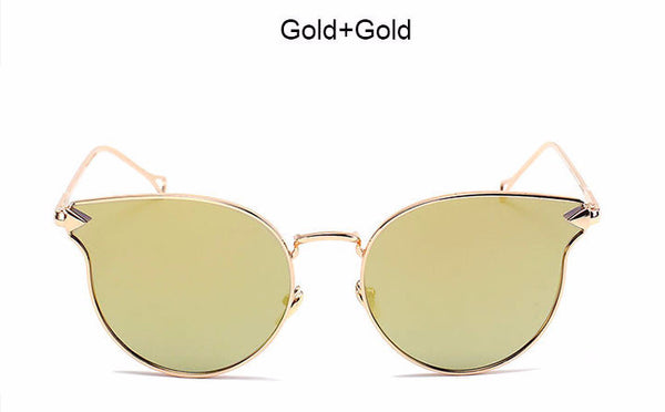 Cat Eye Mirror Sunglasses