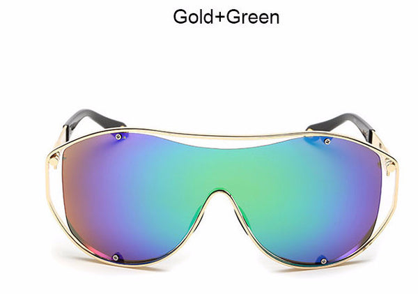 Femmi Mirrored Block Sunglasses
