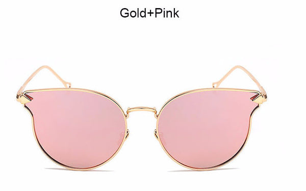 Cat Eye Mirror Sunglasses