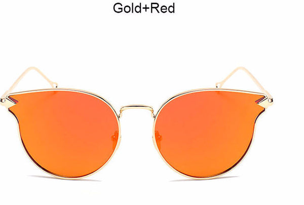 Cat Eye Mirror Sunglasses