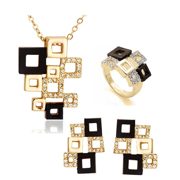 G Checkered Jewelry Set
