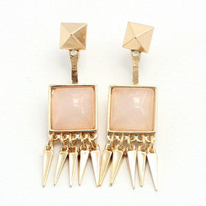 Boho Quartz Ear Jacket Earrings