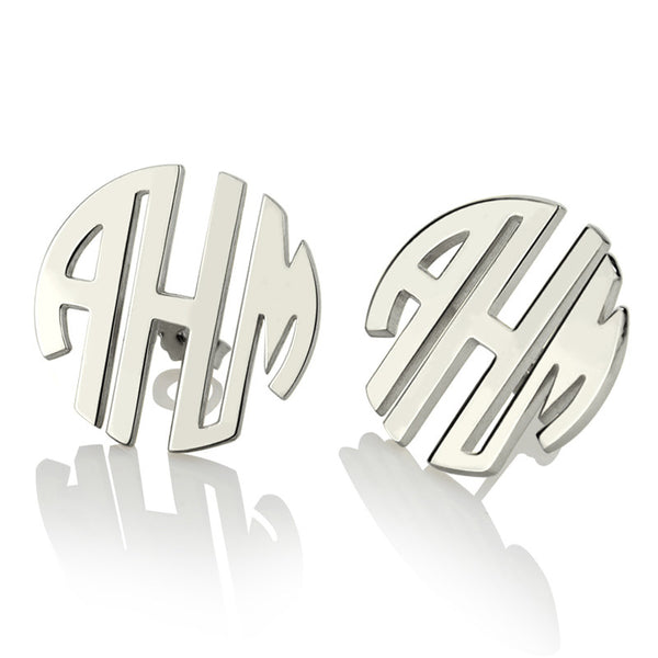 Femmi Blocked Monogram Earrings