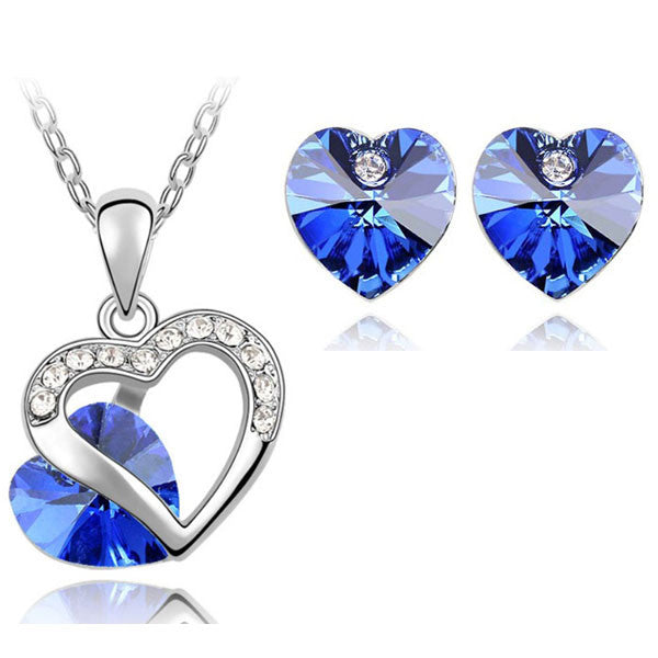 G CZ Heart Set
