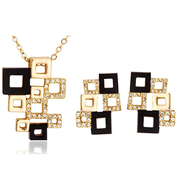 G Checkered Jewelry Set