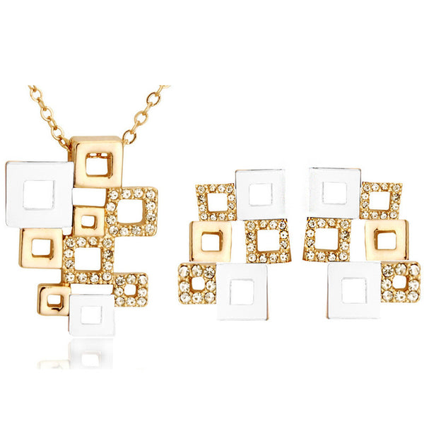 G Checkered Jewelry Set