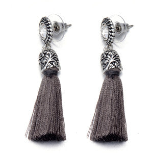 Silver Tassel Earrings