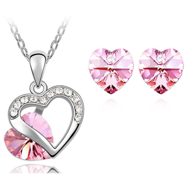 G CZ Heart Set
