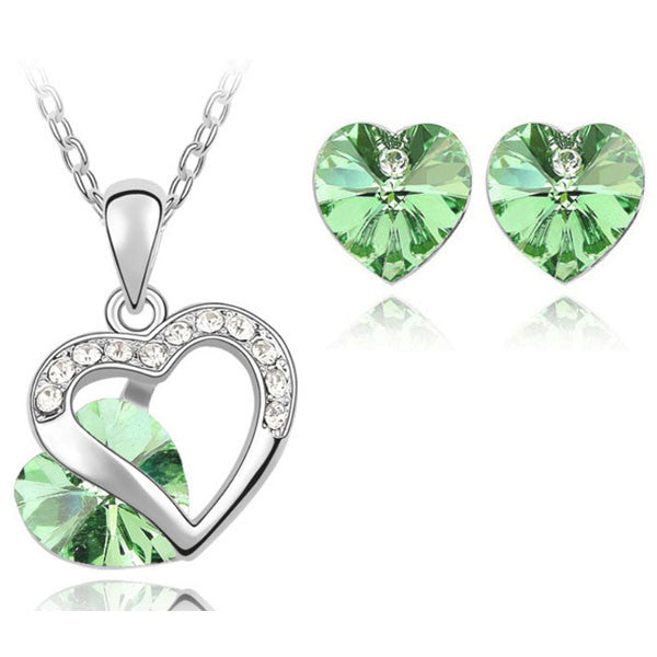 G CZ Heart Set