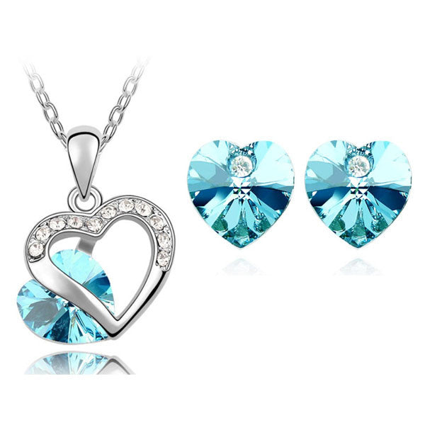 G CZ Heart Set