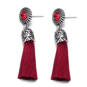 Silver Tassel Earrings