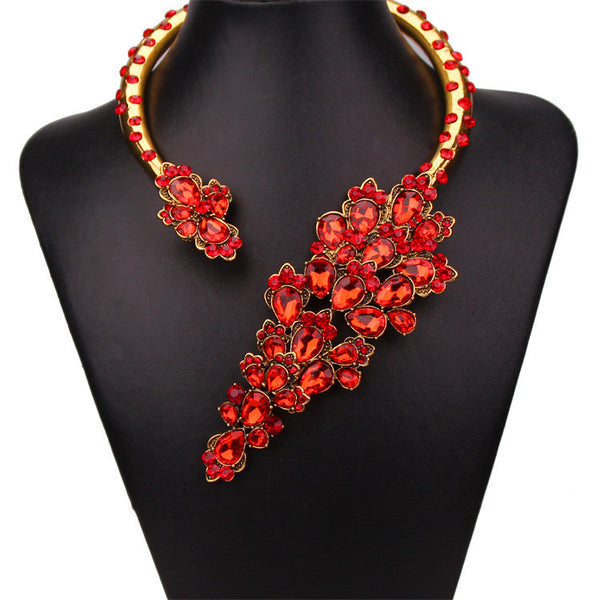 S Cherry Blossom Wrap Necklace