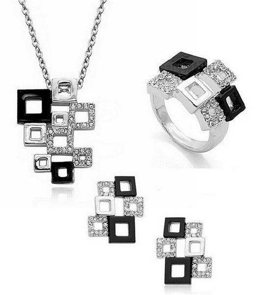G Checkered Jewelry Set