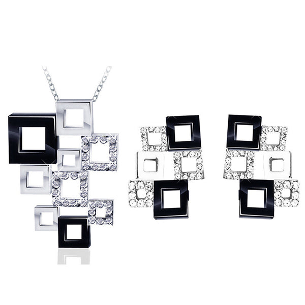 G Checkered Jewelry Set