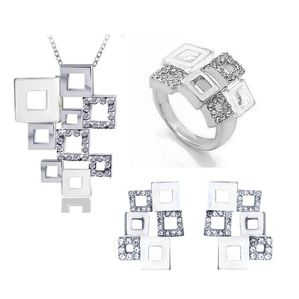 G Checkered Jewelry Set