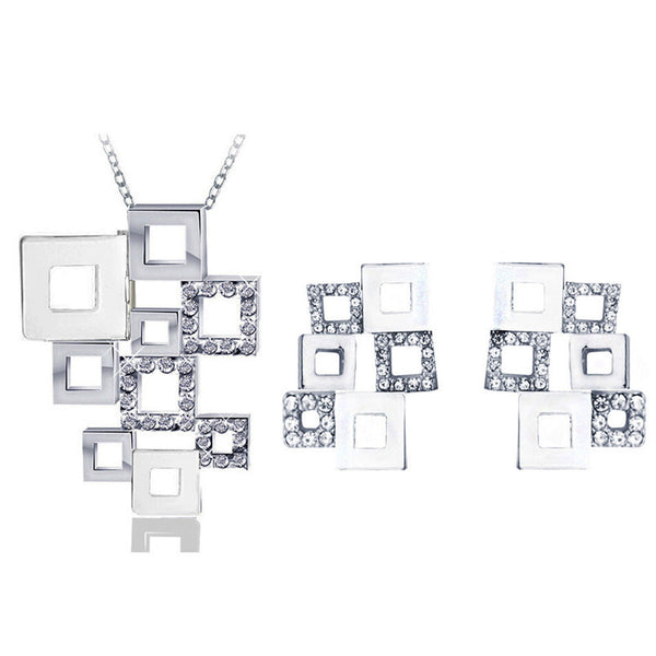 G Checkered Jewelry Set