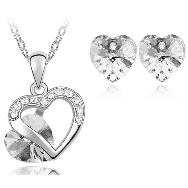 G CZ Heart Set