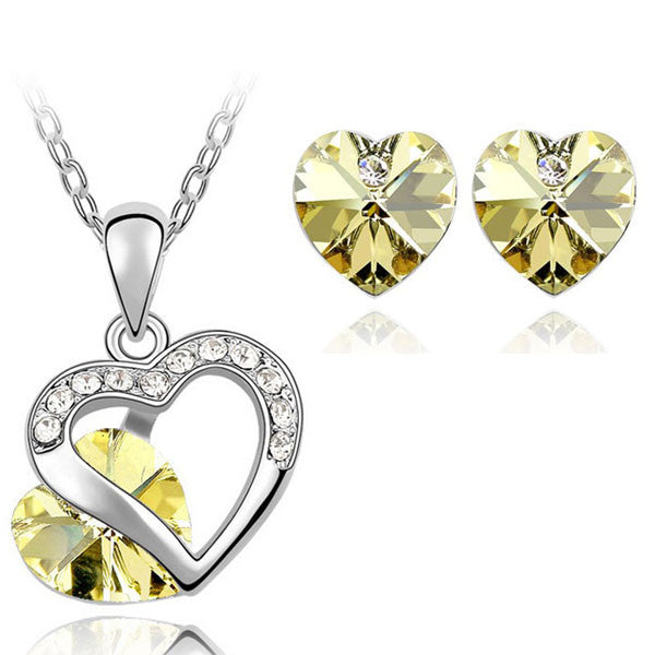 G CZ Heart Set