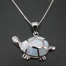 Fire Opal Sea Turtle Necklace- 50% OFF